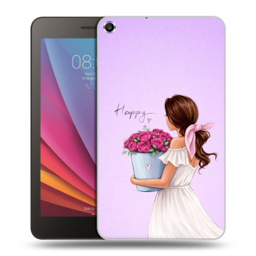 Силиконовый чехол на Huawei MediaPad T1 7.0 с принтом женский