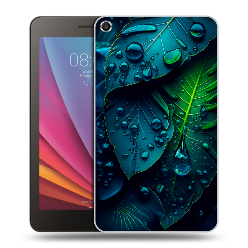 Силиконовый чехол на Huawei MediaPad T1 7.0 с принтом Листья Силиконовый чехол на Huawei MediaPad T1 7.0 с принтом Листья