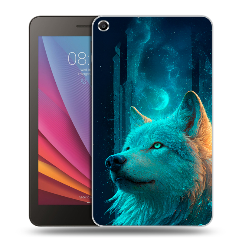 Силиконовый чехол на Huawei MediaPad T1 7.0 с принтом бабочки саккура Силиконовый чехол на Huawei MediaPad T1 7.0 с принтом бабочки саккура