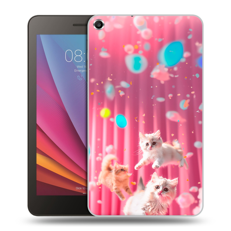 Силиконовый чехол на Huawei MediaPad T1 7.0 с принтом милые котики Силиконовый чехол на Huawei MediaPad T1 7.0 с принтом милые котики
