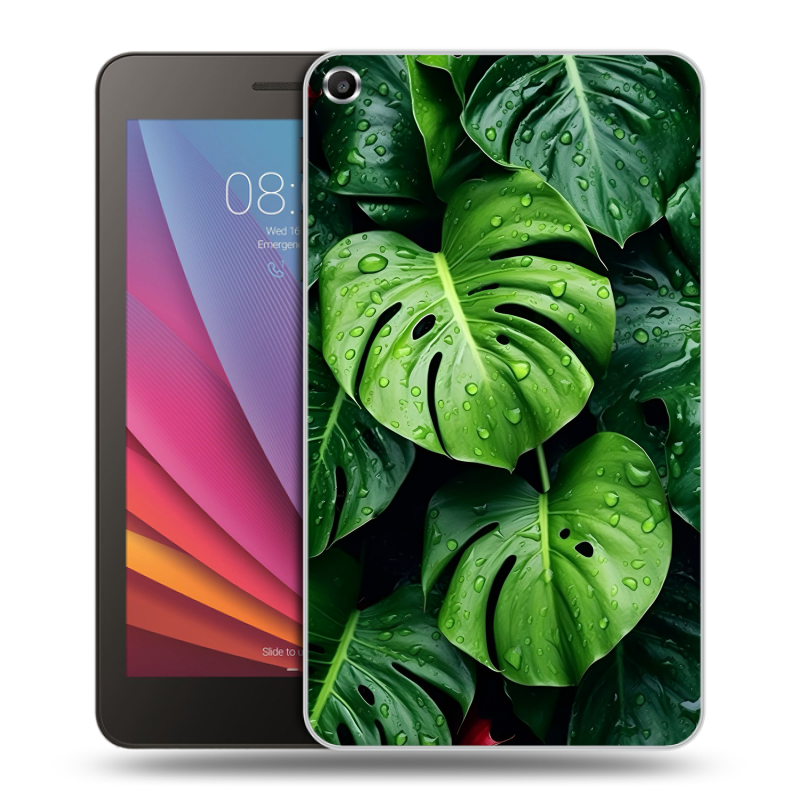 Силиконовый чехол на Huawei MediaPad T1 7.0 с принтом Листья Силиконовый чехол на Huawei MediaPad T1 7.0 с принтом Листья