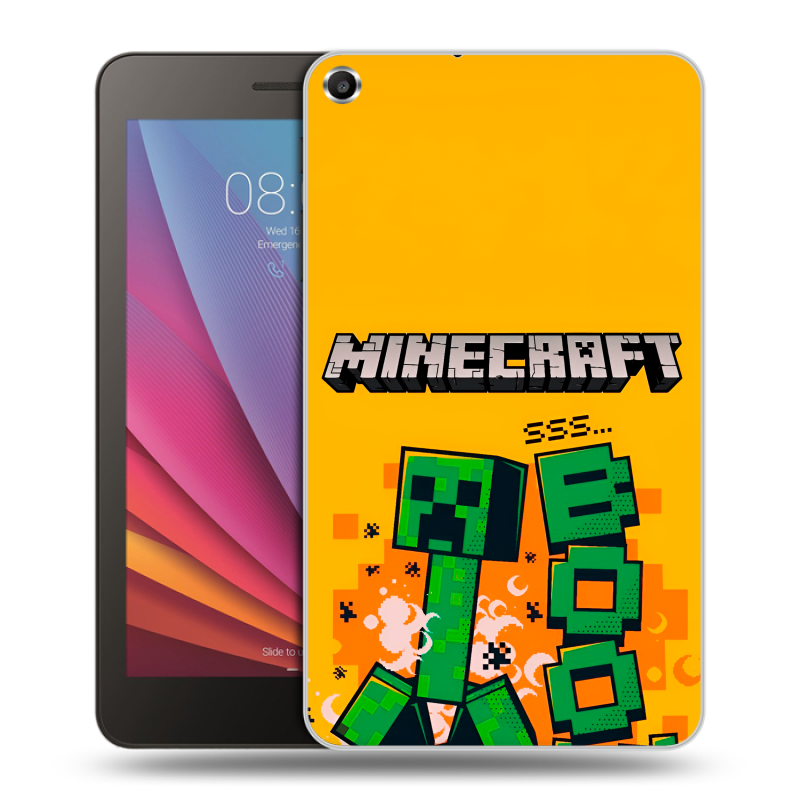 Силиконовый чехол на Huawei MediaPad T1 7.0 с принтом Майнкрафт Minecraft Силиконовый чехол на Huawei MediaPad T1 7.0 с принтом Майнкрафт Minecraft