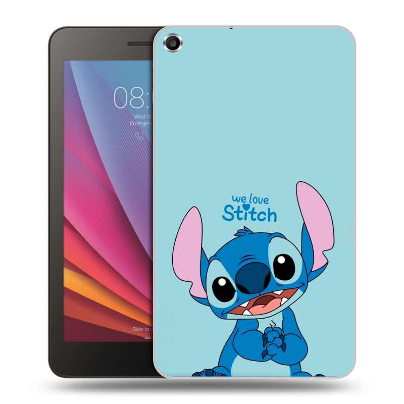 Силиконовый чехол на Huawei MediaPad T1 7.0 с принтом Лило и Стич Силиконовый чехол на Huawei MediaPad T1 7.0 с принтом Лило и Стич