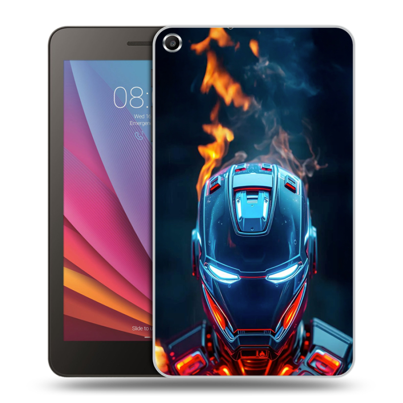 Силиконовый чехол на Huawei MediaPad T1 7.0 с принтом IronMan Железный человек Силиконовый чехол на Huawei MediaPad T1 7.0 с принтом IronMan Железный человек