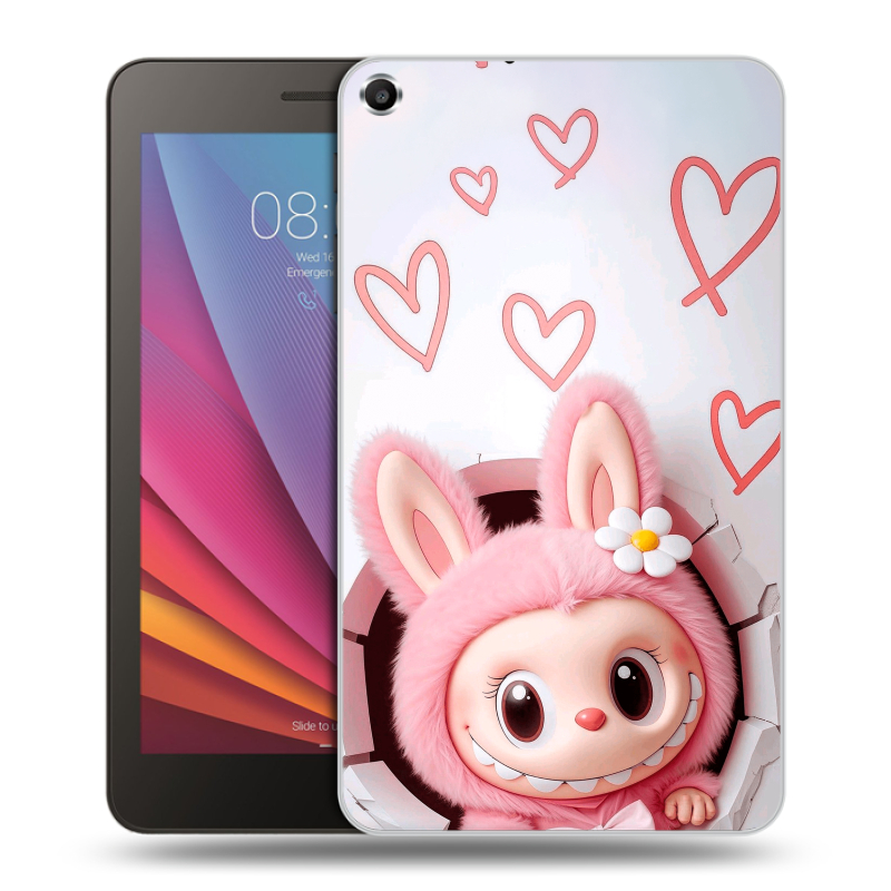 Силиконовый чехол на Huawei MediaPad T1 7.0 с принтом Labubu Лабубу Силиконовый чехол на Huawei MediaPad T1 7.0 с принтом Labubu Лабубу