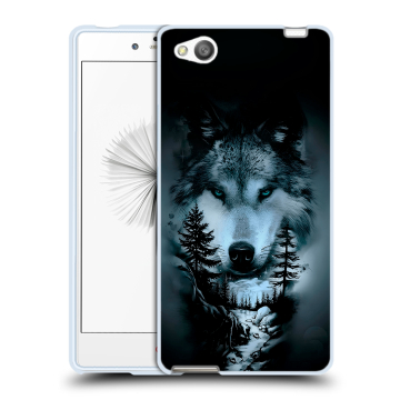 Силиконовый чехол на ZTE Nubia Z9 Mini с принтом Лесной волк Силиконовый чехол на ZTE Nubia Z9 Mini с принтом Лесной волк