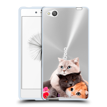 Силиконовый чехол на ZTE Nubia Z9 Mini с принтом Кошки Силиконовый чехол на ZTE Nubia Z9 Mini с принтом Кошки
