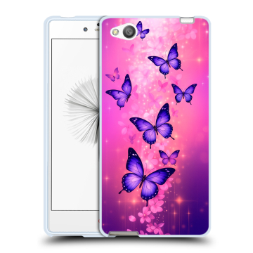 Силиконовый чехол на ZTE Nubia Z9 Mini с принтом Бабочки