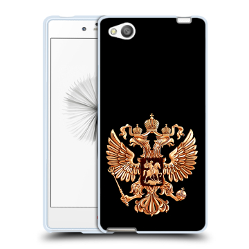 Силиконовый чехол на ZTE Nubia Z9 Mini с принтом Герб России золотой Силиконовый чехол на ZTE Nubia Z9 Mini с принтом Герб России золотой