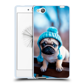 Силиконовый чехол на ZTE Nubia Z9 Mini с принтом Мопс в шапке