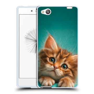 Силиконовый чехол на ZTE Nubia Z9 Mini с принтом котенок
