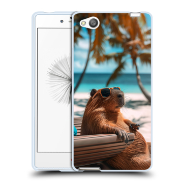 Силиконовый чехол на ZTE Nubia Z9 Mini с принтом Капибара
