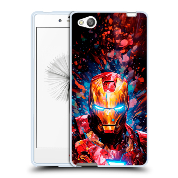 Силиконовый чехол на ZTE Nubia Z9 Mini с принтом Железный человек Ironman