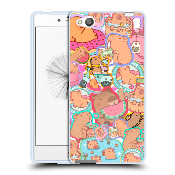 Силиконовый чехол на ZTE Nubia Z9 Mini с принтом капибары