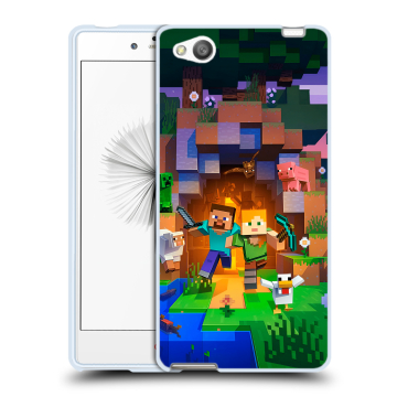 Силиконовый чехол на ZTE Nubia Z9 Mini с принтом Майнкрафт Minecraft Силиконовый чехол на ZTE Nubia Z9 Mini с принтом Майнкрафт Minecraft