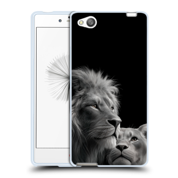 Силиконовый чехол на ZTE Nubia Z9 Mini с принтом Лев кошки
