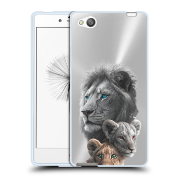 Силиконовый чехол на ZTE Nubia Z9 Mini с принтом Львы
