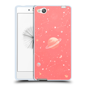 Силиконовый чехол на ZTE Nubia Z9 Mini с принтом Розовый космос