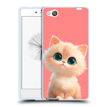 Силиконовый чехол на ZTE Nubia Z9 Mini с принтом Розовый котенок