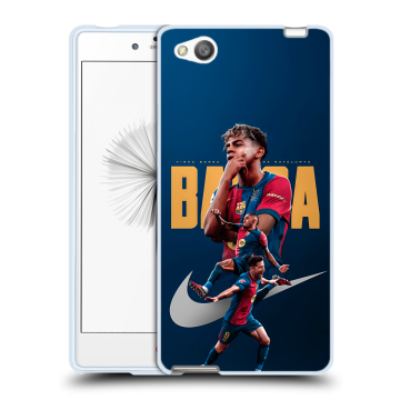 Силиконовый чехол на ZTE Nubia Z9 Mini с принтом Барселона Barca Yamal 