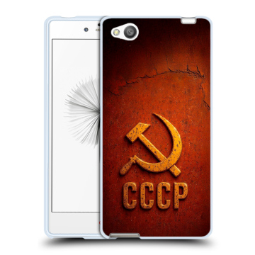 Силиконовый чехол на ZTE Nubia Z9 Mini с принтом Флаг Герб СССР