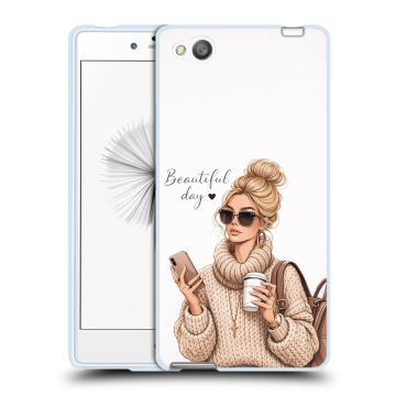 Силиконовый чехол на ZTE Nubia Z9 Mini с принтом женский