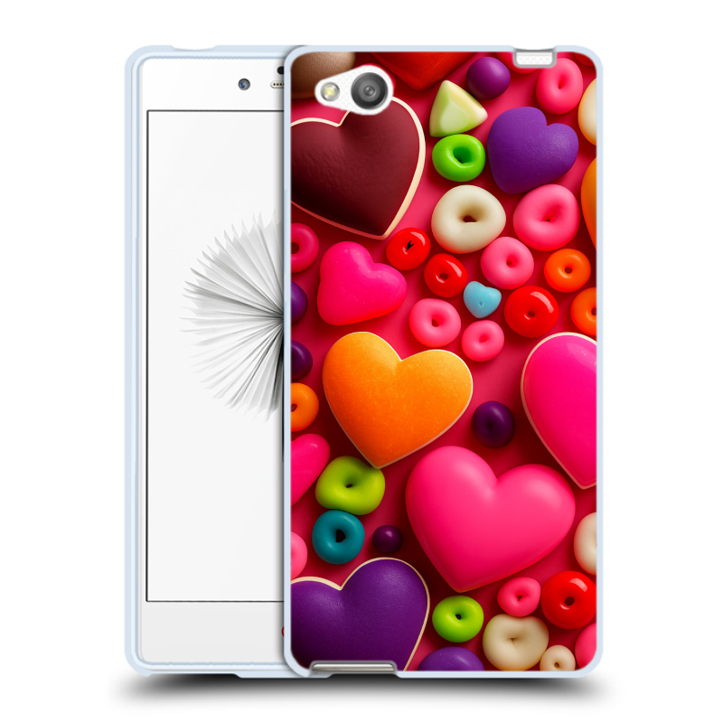 Силиконовый чехол на ZTE Nubia Z9 Mini с принтом Сердечки Силиконовый чехол на ZTE Nubia Z9 Mini с принтом Сердечки