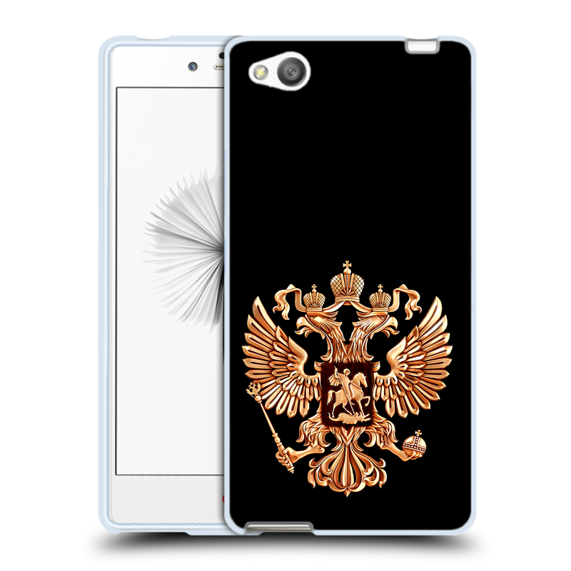 Силиконовый чехол на ZTE Nubia Z9 Mini с принтом Герб России золотой Силиконовый чехол на ZTE Nubia Z9 Mini с принтом Герб России золотой
