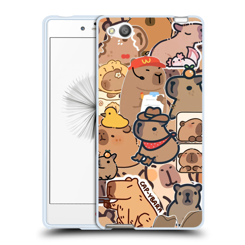 Пластиковый чехол на ZTE Nubia Z9 Mini с принтом капибара Пластиковый чехол на ZTE Nubia Z9 Mini с принтом капибара