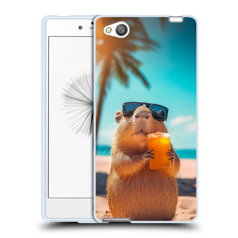 Силиконовый чехол на ZTE Nubia Z9 Mini с принтом Капибара Силиконовый чехол на ZTE Nubia Z9 Mini с принтом Капибара