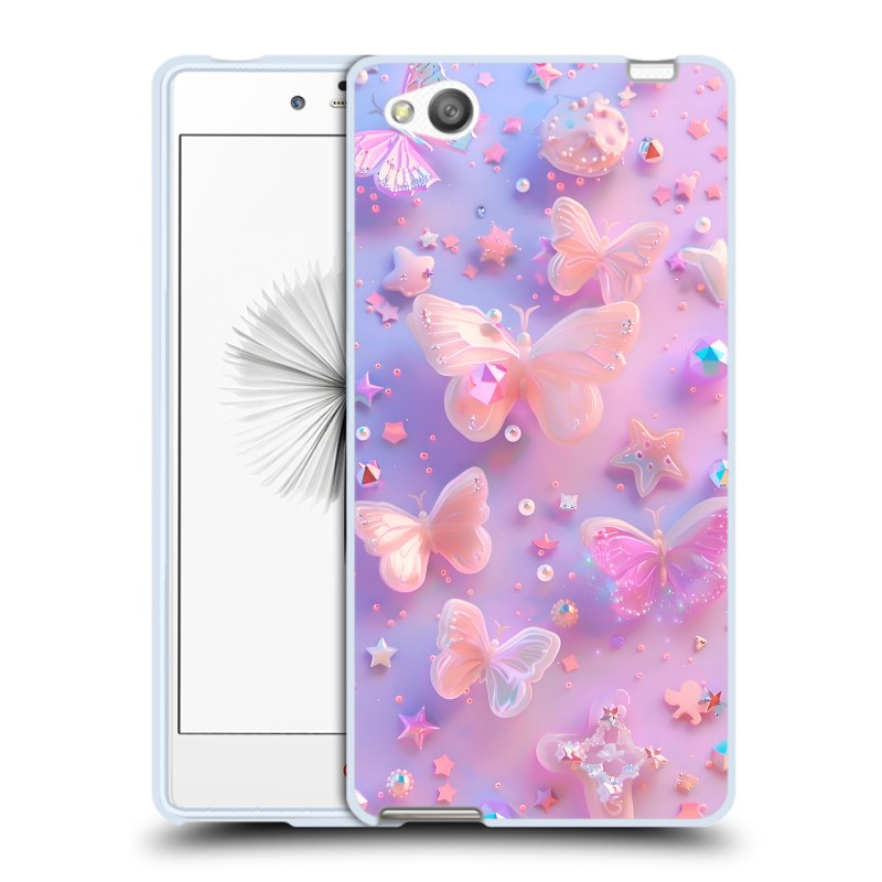Пластиковый чехол на ZTE Nubia Z9 Mini с принтом Бабочки Пластиковый чехол на ZTE Nubia Z9 Mini с принтом Бабочки