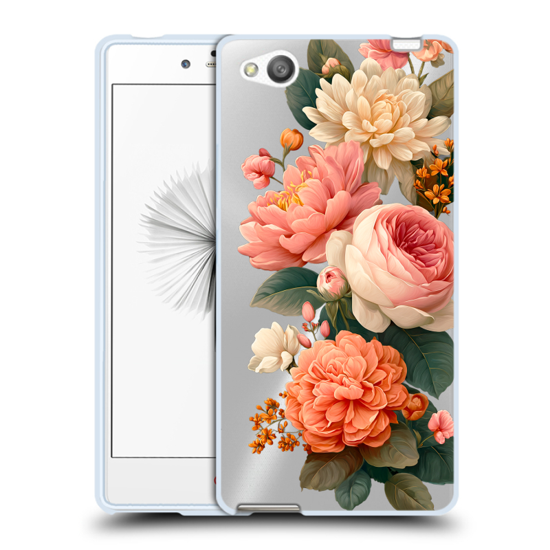 Силиконовый чехол на ZTE Nubia Z9 Mini с принтом цветы Силиконовый чехол на ZTE Nubia Z9 Mini с принтом цветы