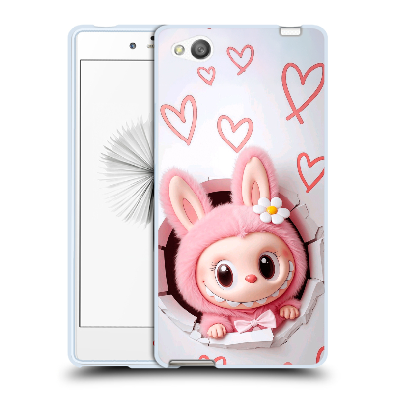 Пластиковый чехол на ZTE Nubia Z9 Mini с принтом Labubu Лабубу Пластиковый чехол на ZTE Nubia Z9 Mini с принтом Labubu Лабубу