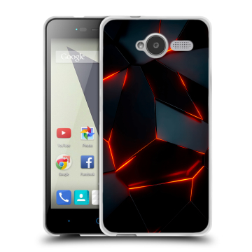 Силиконовый чехол на ZTE Blade L3 с принтом Яркие абстракции