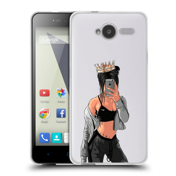Силиконовый чехол на ZTE Blade L3 с принтом Женские принты