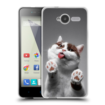 Силиконовый чехол на ZTE Blade L3 с принтом Коты
