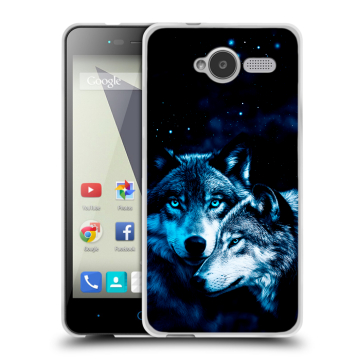 Силиконовый чехол на ZTE Blade L3 с принтом Волки