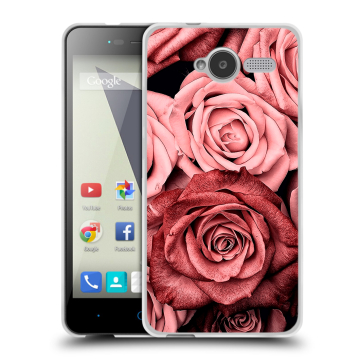 Силиконовый чехол на ZTE Blade L3 с принтом Цветы розы