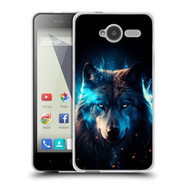 Силиконовый чехол на ZTE Blade L3 с принтом Волк ночной
