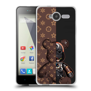 Силиконовый чехол на ZTE Blade L3 с принтом Луи робот