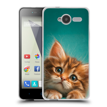 Силиконовый чехол на ZTE Blade L3 с принтом котенок