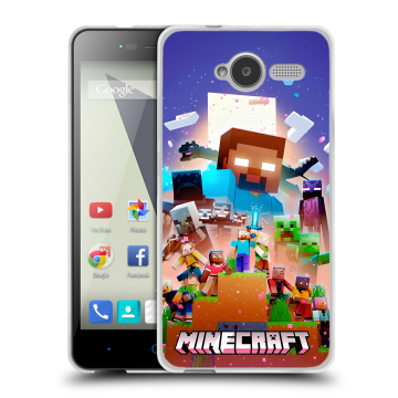 Силиконовый чехол на ZTE Blade L3 с принтом Майнкрафт Minecraft Силиконовый чехол на ZTE Blade L3 с принтом Майнкрафт Minecraft