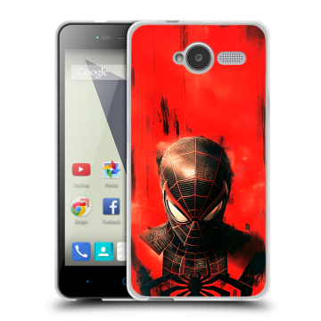 Силиконовый чехол на ZTE Blade L3 с принтом человек паук spiderman