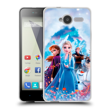 Силиконовый чехол на ZTE Blade L3 с принтом Холодное сердце Frozen