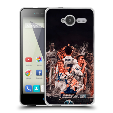 Силиконовый чехол на ZTE Blade L3 с принтом Реал Роналдо Real Ronaldo