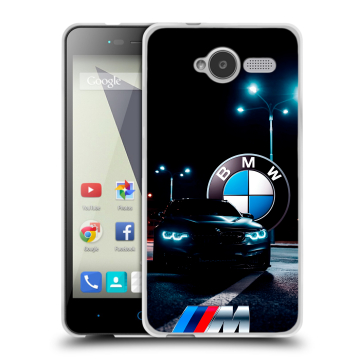 Силиконовый чехол на ZTE Blade L3 с принтом БМВ BMW Силиконовый чехол на ZTE Blade L3 с принтом БМВ BMW