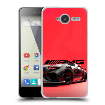 Силиконовый чехол на ZTE Blade L3 с принтом Мерседес Mercedes AMG