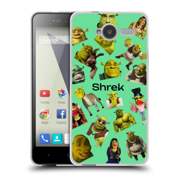 Силиконовый чехол на ZTE Blade L3 с принтом Шрек Shrek