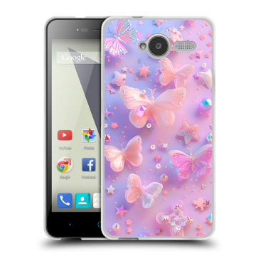 Силиконовый чехол на ZTE Blade L3 с принтом Бабочки