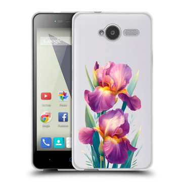 Силиконовый чехол на ZTE Blade L3 с принтом Цветы орхидеи
